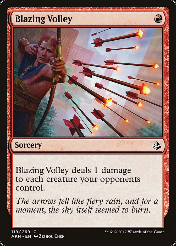 Blazing Volley [Amonkhet]