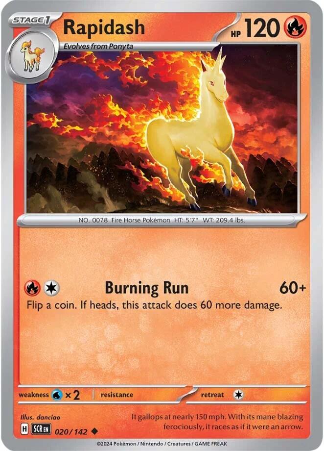 Rapidash (020/142) [Scarlet & Violet: Stellar Crown]